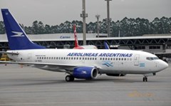 アルゼンチン航空(アルゼンチン).ボーイング737-76Nwinglets(LV-BZO)